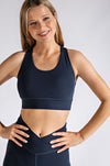 THE BUTTER BARS BRALETTE - NOCTURNAL NAVY