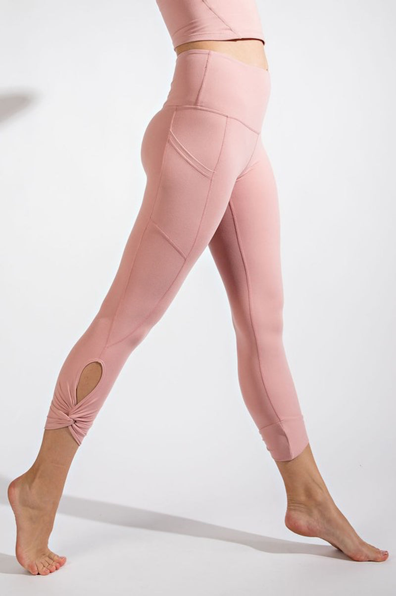 THE BUTTER TWIST CROP - PINK